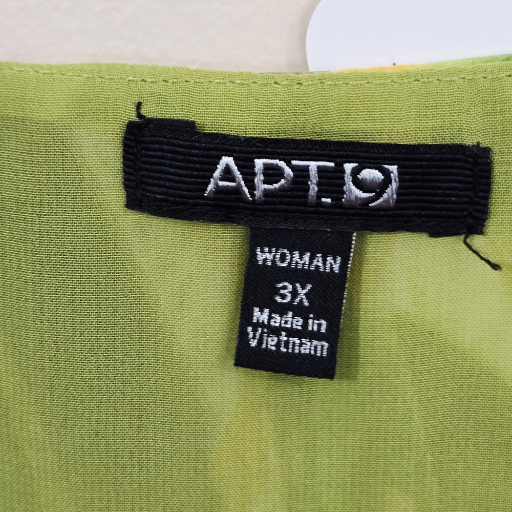 Apt. 9 Plus Size Multicolor Ruffle Top - Picture 7 of 8